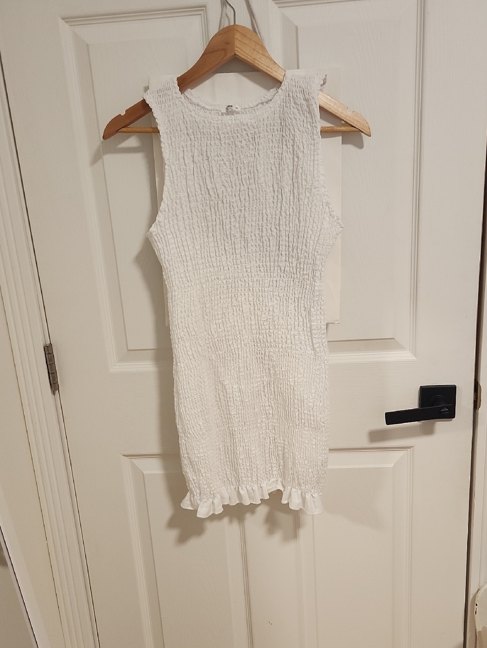 Ardene White Textured Smocked Dress